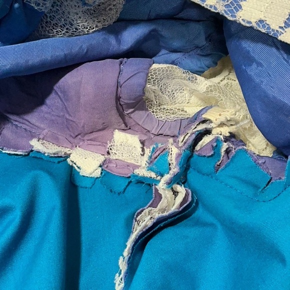 Handmade Vintage Costume Floral Lace Dress - Picture 14 of 15